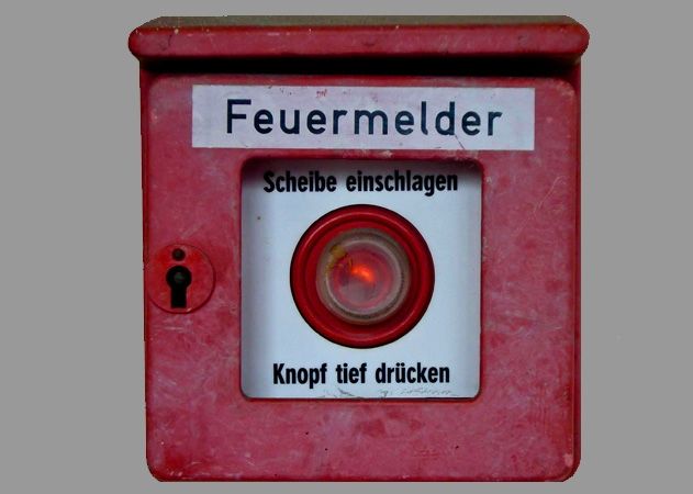 Die missbräuchliche Verwendung des Feuermelders steht unter Strafe.