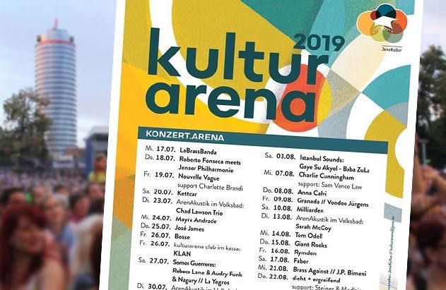 Das Warten hat nun ein Ende: Das Gesamtprogramm der KulturArena 2019 wurde bekannt gegeben. Damit beginnt auch der Ticketverkauf.