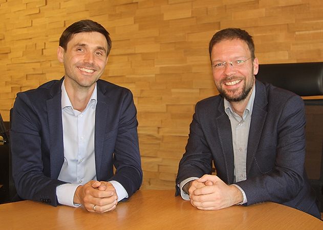 OB Thomas Nitsche (r.) stellte in dieser Woche den Leiter des neu installierten Zentralen Projektmanagements der Stadtverwaltung, Dirk Lange, vor.