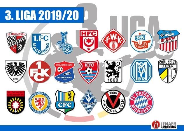 Das Teilnehmerfeld der 3. Liga für die Saison 2019/20 steht fest.