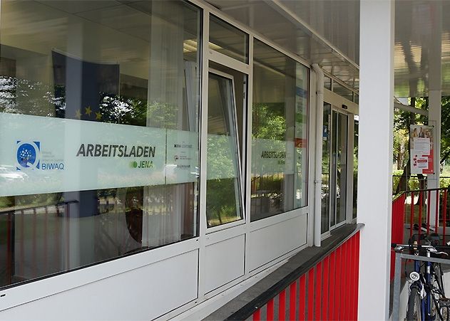 Der Arbeitsladen am Salvador-Allende-Platz 17 in Jena-Lobeda.