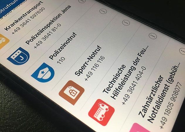 Vom Kassenärztlichen Notruf über Polizei-, Feuerwehr- und Gasnotruf bis hin zum zahnärztlichen Notfalldienst.