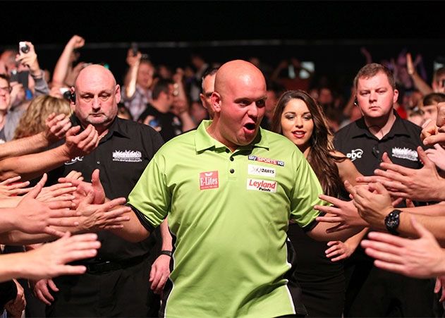 Der aktuelle Weltmeister und die Nummer 1 der Rangliste: Michael van Gerwen aus den Niederlanden startet auch beim Turnier in Jena.