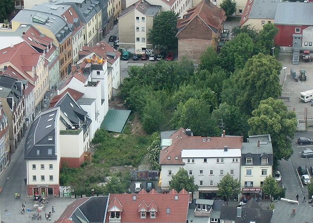 Blick auf das Areal am einstigen Karmeliterkloster am Engelplatz.