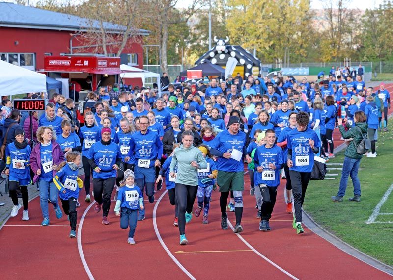 Rund 600 Läufer gingen am Samstag beim 3. Thüringer Krebslauf an den Start.