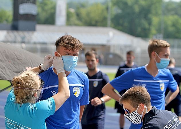 Die Vorbereitung auf die neue Regionalliga-Saison startete mit dem obligatorischen Laktattest.