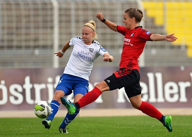 Der FF USV Jena hatte gegen den SC Freiburg keine Chance und verlor sein letztes Heimspiel deutlich mit 0:4.