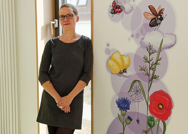 Wanda Gaertner hat für die vier Ebenen der Kinderklinik im Neubau des Universitätsklinikums Jena jeweils 90 Werke mit zauberhaften Aquarellen geschaffen.