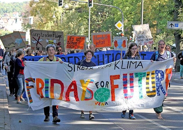 Landtagswahlen sind Klimawahlen: Am Freitag wird auch in der Jenaer Innenstadt wieder für den Klimaschutz demonstriert.