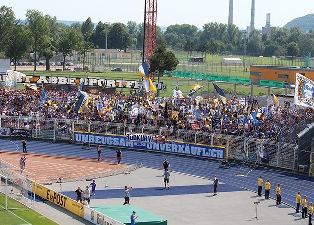 Die Stadt stellte am Dienstagabend den Entwurf zum B-Plan Umbau Ernst-Abbe-Sportarena vor.