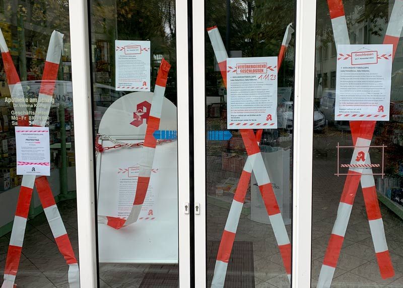Schon am 1. November blieben in Jena mehrere Apotheken geschlossen.