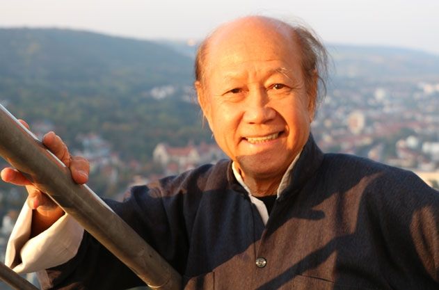 Der 81-jährige Kung Fu-Großmeisters Lo man Kam aus Taipeh.