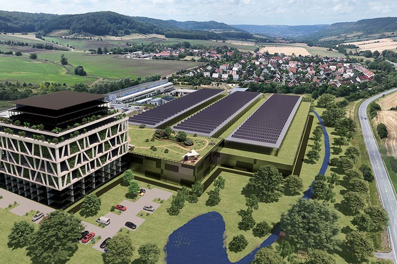 Eine Visualisierung des Bauvorhabens.