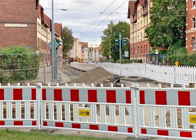In der Dornburger Straße sollen die Bauarbeiten bis November 2021 gehen.