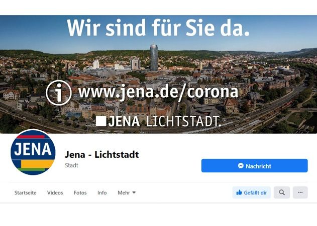 Die Stadt Jena ist neben Facebook auch in YouTube, Instagram und Twitter vertreten.