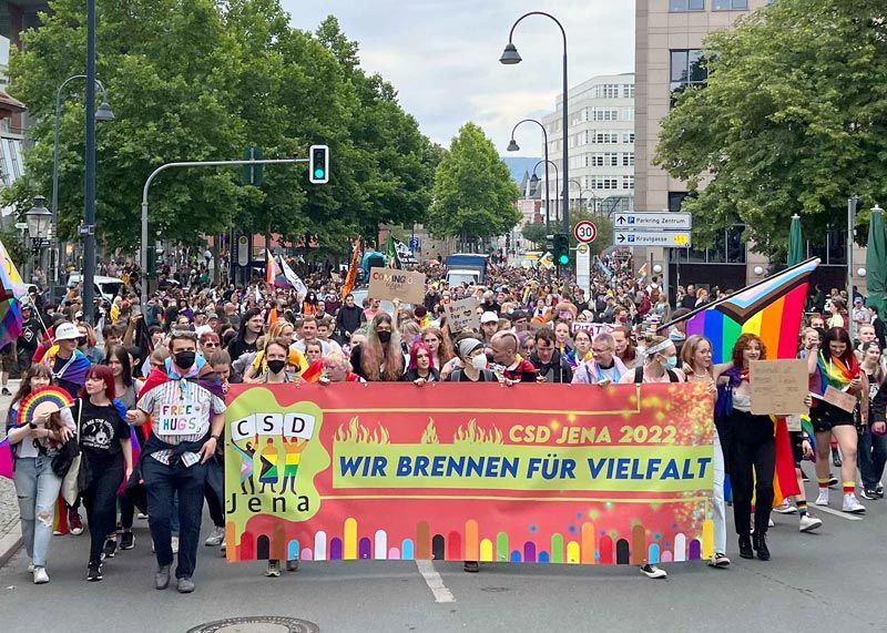 Im vergangenen Jahr nahmen rund 4.500 Menschen am Christopher Street Day teil.