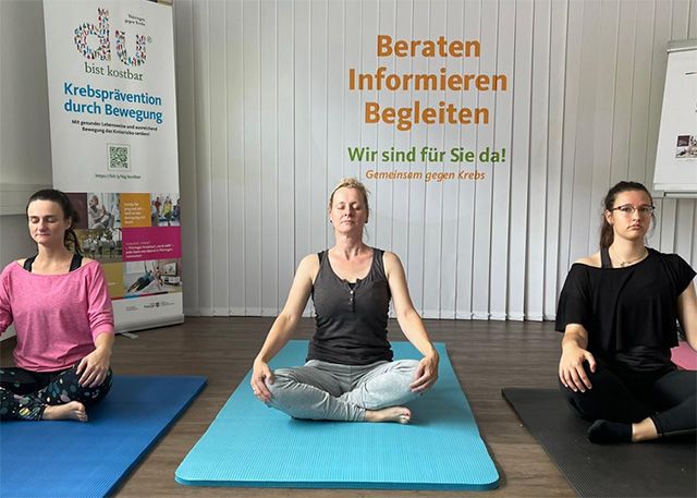 Die Thüringische Krebsgesellschaft möchte mit dem Spendengeld einen Yoga-Kurs finanzieren.