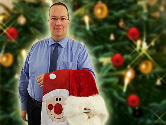 Seit zehn Jahren zieht Jens Marquardt am Heiligabend als Weihnachtsmann von Haus zu Haus.