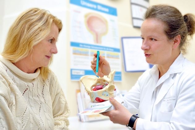 Oberärztin Dr. Anke Mothes bei der Sprechstunde im Beckenbodenzentrum an der Jenaer Frauenklinik.