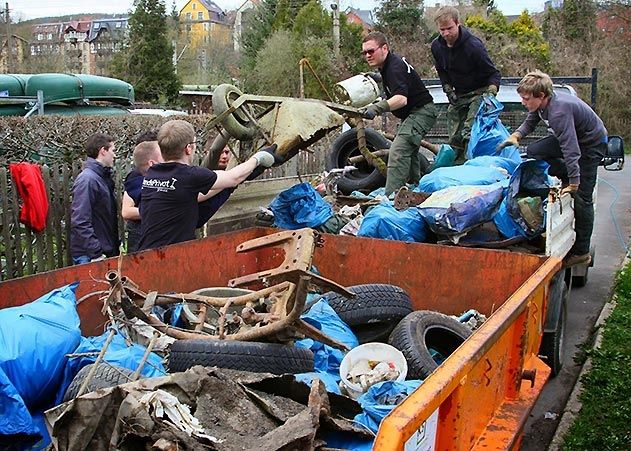 Im vergangenen Jahr kamen am Ende des Tages fünf gut gefüllte Container mit Unrat zusammen.