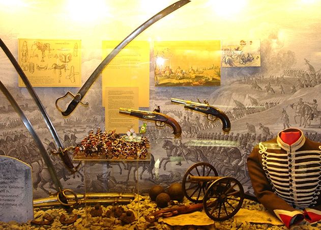 Die Vorgeschichte und der Verlauf der Schlacht bei Jena und Auerstedt werden im Museum gezeigt.