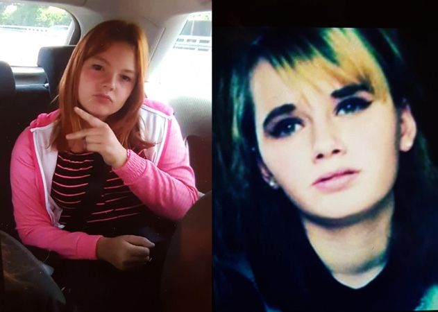Wer kann Hinweise zu den beiden vermissten Mädchen Lara U. und Celine R. (rechts) geben?