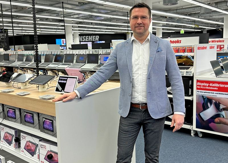 MediaMarkt-Chef Mike Träger freut sich auf die Neueröffnung am kommenden Donnerstag.