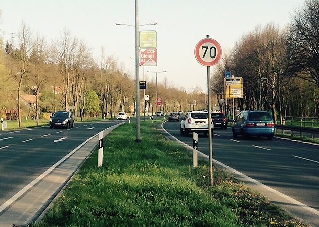 Jena lehnt durchgehend Tempo 50 auf der Stadtrodaer Straße ab.