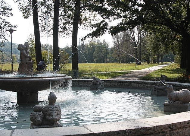 Die Oberaue in Jena: Auf dem Areal hinter dem Tierbrunnen soll nach Wünschen der Stadtplaner ein Tierfriedhof entstehen.