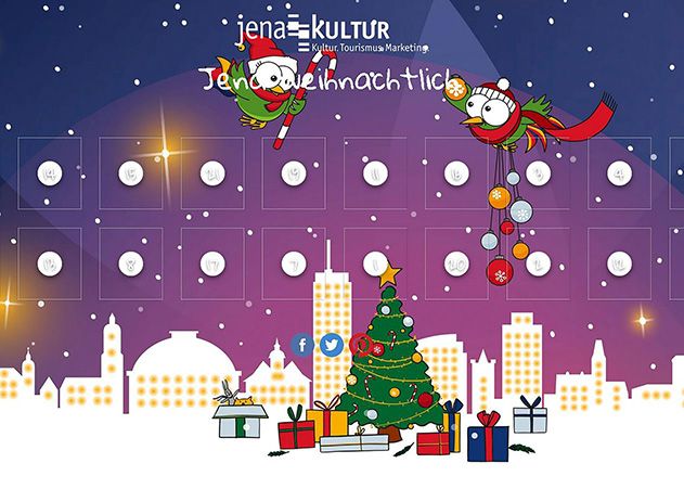 Der Digitale Adventskalender "Jena weihnachtlich" 2021.