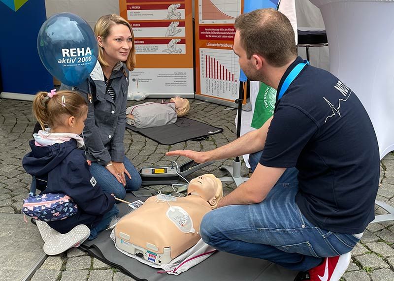 Auch das Uniklinikum Jena informierte wieder über freie Stellen und über die vielfältigen Berufe.