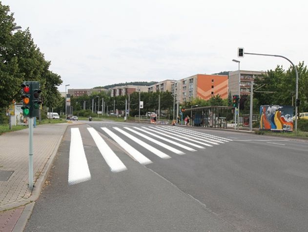 An dieser Stelle könnte bald die neue Ampelanlage aufgestellt werden.