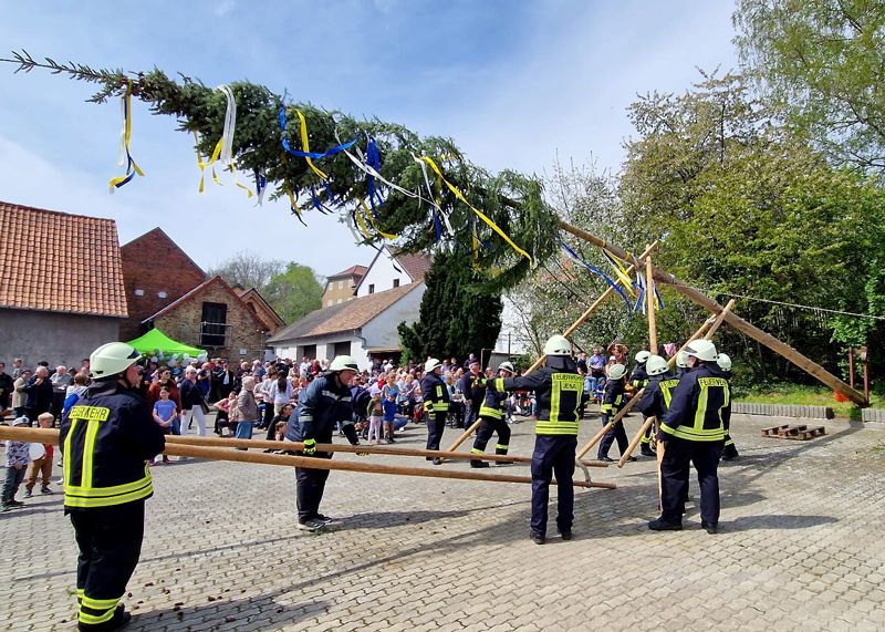 Auch im Stadtteil Zwätzen wird es in diesem Jahr einen Maibaum geben.