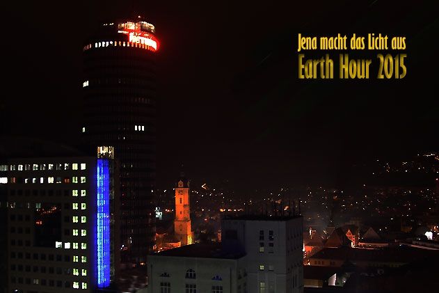Am Samstagabend gehen weltweit für eine Stunde die Lichter aus, so auch in Jena.