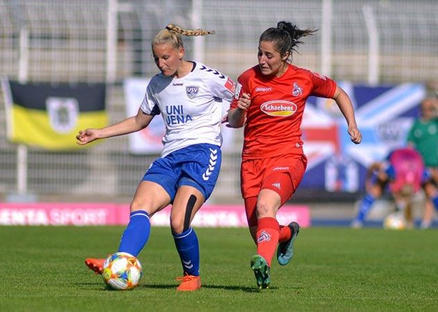 Im Hinspiel trennten sich der FF USV Jena und der 1. FC Köln mit einem 2:2-Unentschieden.