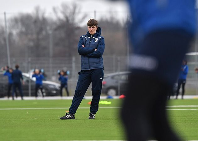 FCC-Trainerin Anne Pochert beim Training.