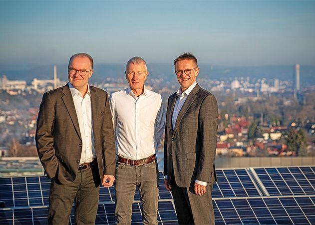 Der Stiftungsvorstand der Klimaschutzstiftung Jena-Thüringen entscheidet über die Vergabe der Fördermittel aus dem Ideenwettbewerb (v.l.n.r.): Thomas Dirkes, Matthias Stüwe und Thomas Zaremba.