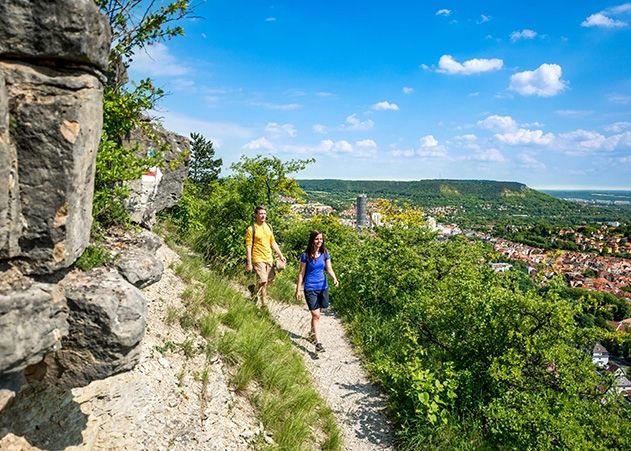 Blick von den Sonnenbergen auf Jena.