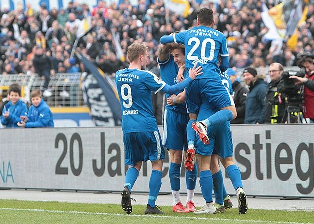Zurück in der Erfolgsspur: Der FC Carl Zeiss Jena kann wieder jubeln.