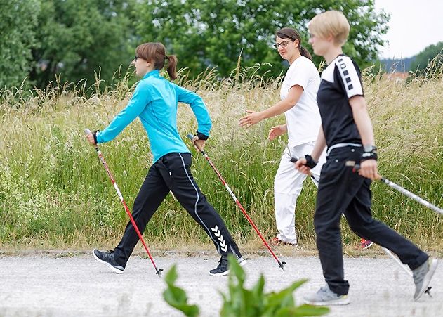 Sport macht glücklich.