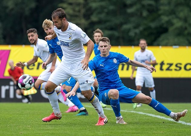 Und wieder traf Jenas Fabian Eisele im Doppelpack für die Zeiss-Elf.