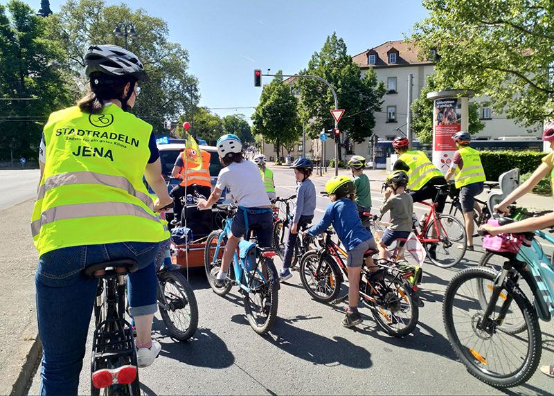 Jena nahm wieder am deutschlandweiten Kidical Mass-Aktionswochenende teil.