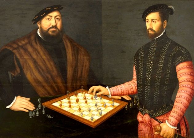 Schachpartie mit Johann Friedrich I. von Sachsen, genannt Hanfried. Eine Sonderschau im Stadtmuseum beleuchtet die Zeit seiner Gefangenschaft 1547 - 1552.
