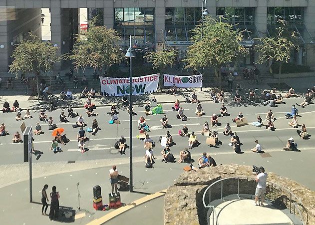 Fridays for Future protestierte auch in Jena für klimaneutrale Wirtschaftsförderungen.