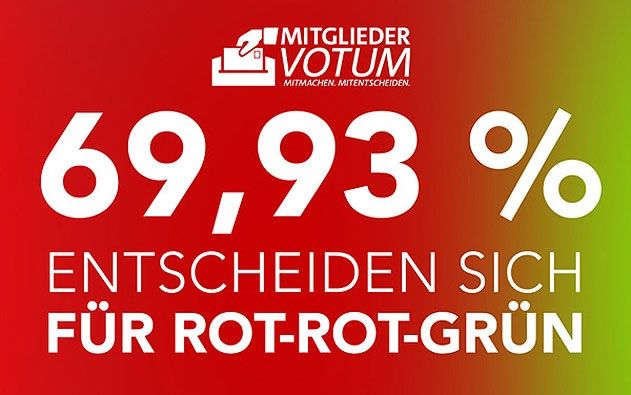 Thüringer SPD-Basis hat abgestimmt.