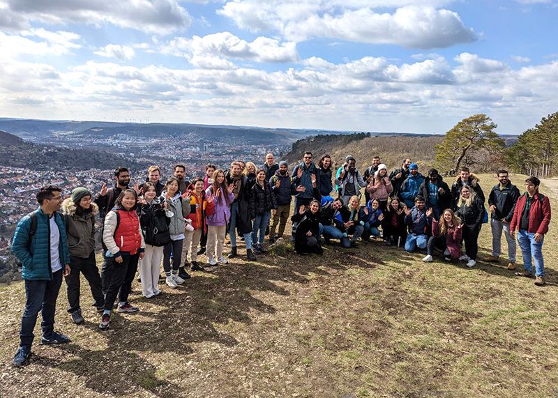 Die Wanderung führte vom Norden Jenas über den Höhenzug Hufeisen zum Jenzig.