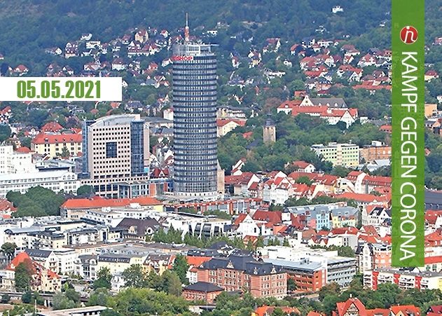 Der Sieben-Tage-Inzidenzwert in Jena liegt bei 156,3.