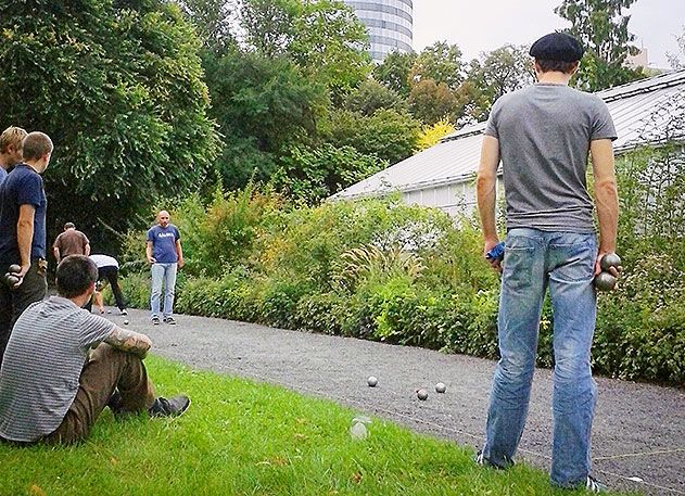 Stadtmeisterschaft im letzten Jahr im Botanischen Garten.