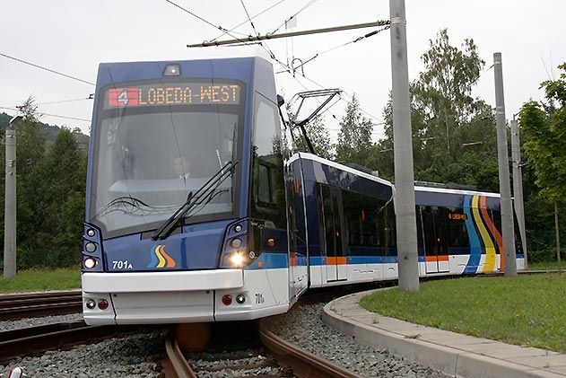 Wegen Bauarbeiten kann für sechs Wochen Lobeda-Ost und -West sowie das Gewerbegebiet Göschwitz nicht mit der Straßenbahn angefahren werden.