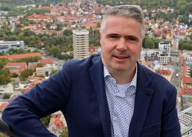 Der 54-jährige Ulf Weißleder tritt parteilos für die „Bürger für Jena“ an.